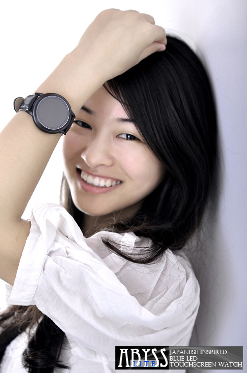 Japanese Style Inspired Blue LED Touchscreen Watch “Abyss Lite” | <b>Nixie Ray</b> - japanese-style-inspired-blue-led-touchscreen-watch-abyss-lite-5